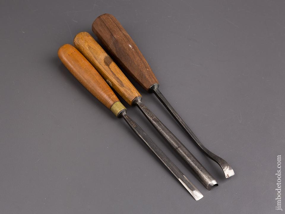 Three ADDIS Carving Gouges - 85339