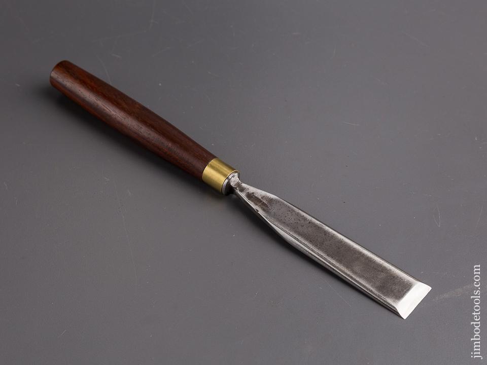 HUGE 1 x 10 3/8 inch ADDIS No. 1 Sweep Rosewood Handled Carving Gouge - 85340