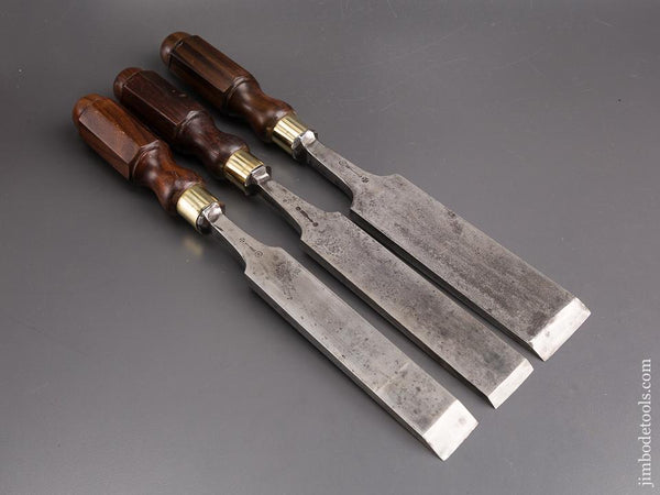 Monster! Set of Three Thick, Heavy Tang Framing Chisels by BUTCHER - 85351