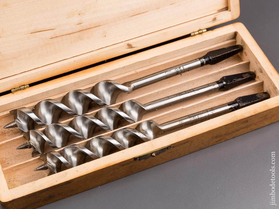 Complete Set of 13 RUSSELL JENNINGS Auger Bits in Original 3 Tiered Box EXTRA FINE - 85368