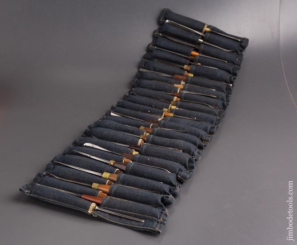 FANTASTIC Set of 38 Carving Tools in Roll! - 85381