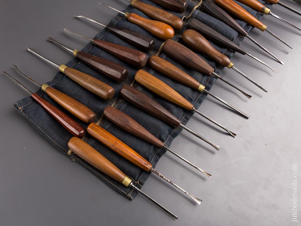 FANTASTIC Set of 38 Carving Tools in Roll! - 85381