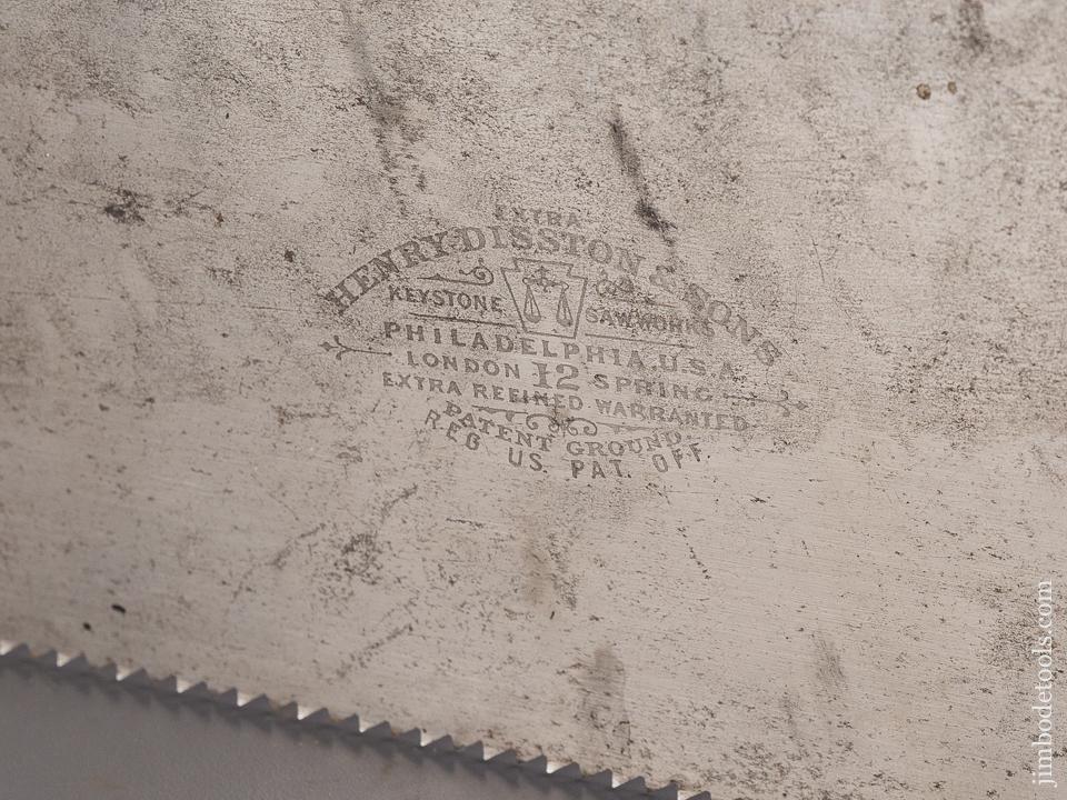 NEW OLD STOCK!  6 point 26 inch Rip DISSTON No. 12 London Spring Hand Saw - 85395