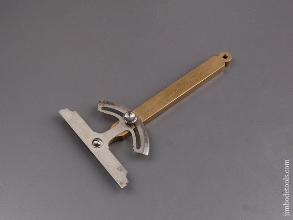 Lovely Brass and Steel HOLTZAPFFEL & CO. LONDON Protractor T-Bevel - 85421RU