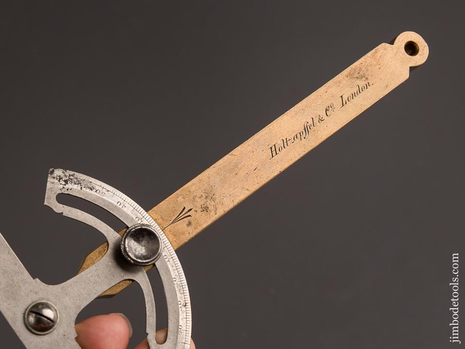 Lovely Brass and Steel HOLTZAPFFEL & CO. LONDON Protractor T-Bevel - 85421RU