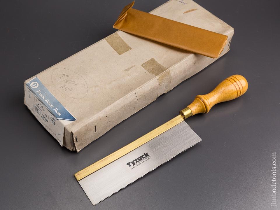 15 point 7 inch Rip TYZACK Brass Back Dovetail Saw MINT in Original Wrapper & Box NEW OLD STOCK-  85433