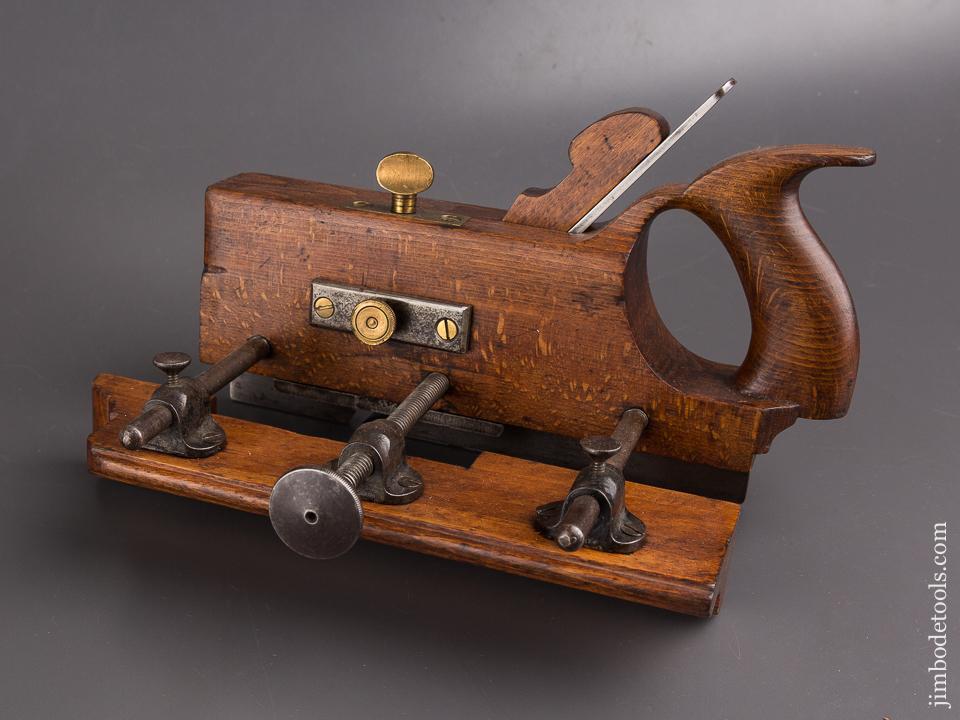 Rare! CHAPIN & RUST Patent March 31, 1868 Three Arm Plow Plane circa 1868 FINE - 85425RU