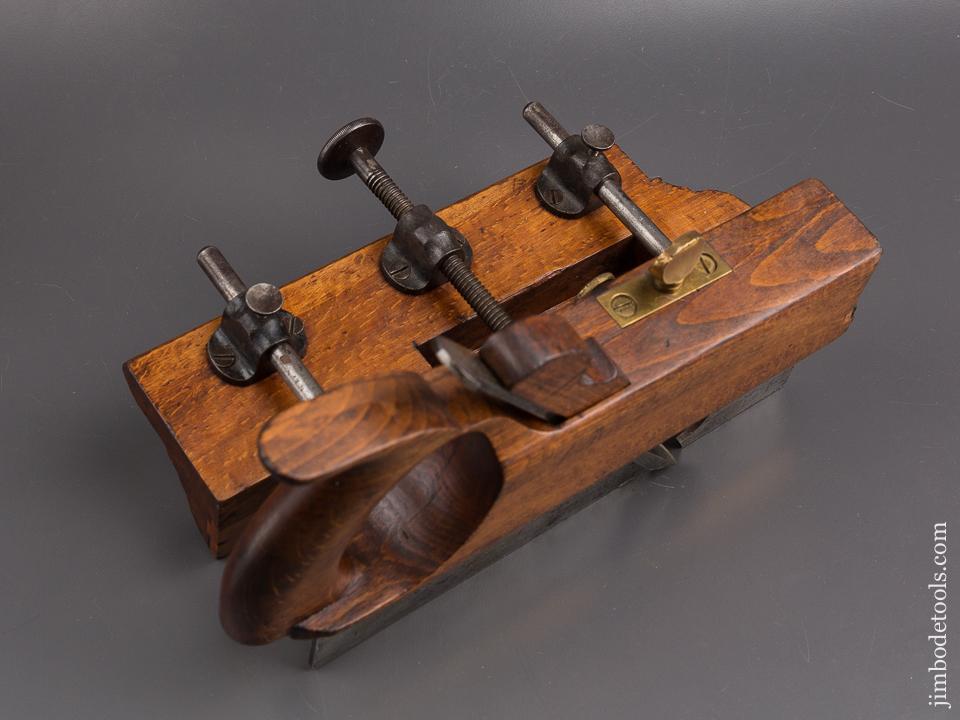 Rare! CHAPIN & RUST Patent March 31, 1868 Three Arm Plow Plane circa 1868 FINE - 85425RU