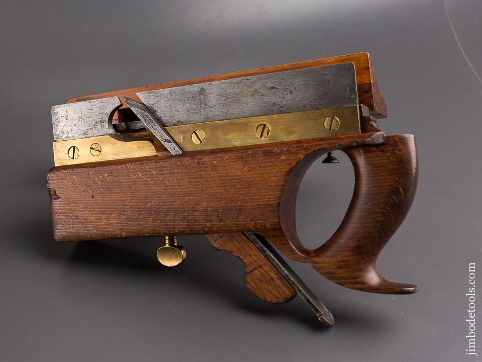 Rare! CHAPIN & RUST Patent March 31, 1868 Three Arm Plow Plane circa 1868 FINE - 85425RU
