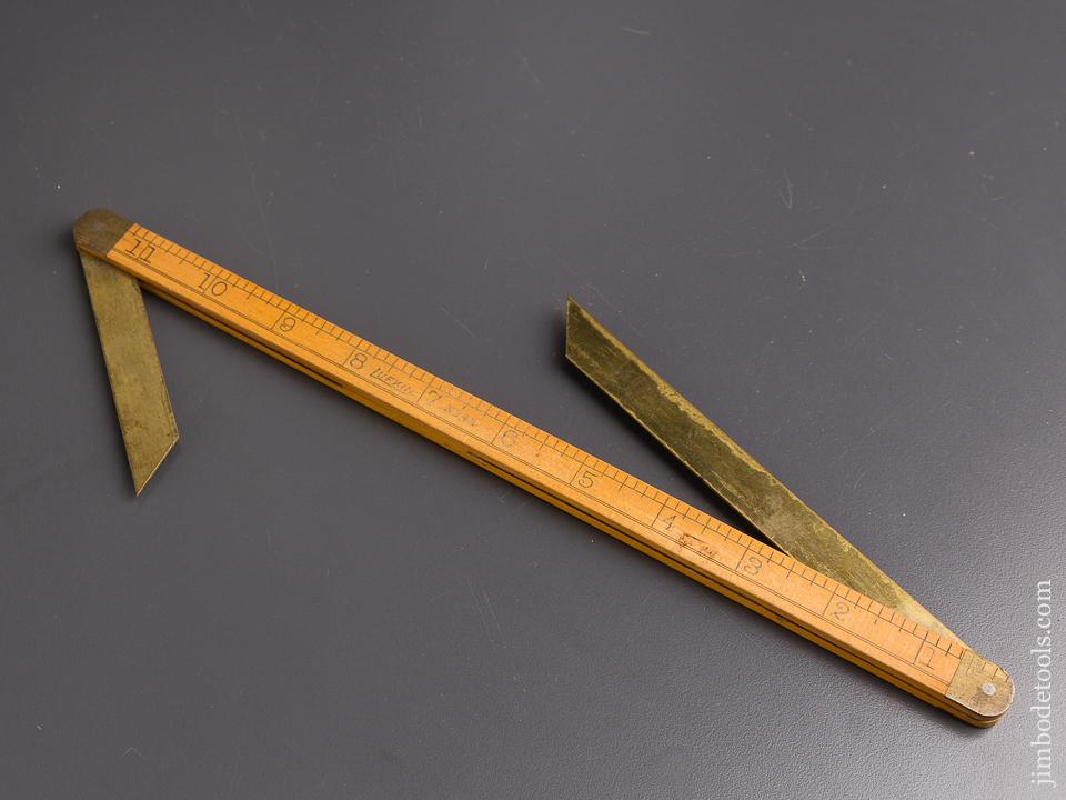 Near Mint! Twelve inch LUFKIN No. 42 Shipwright's Bevel Rule - 85444