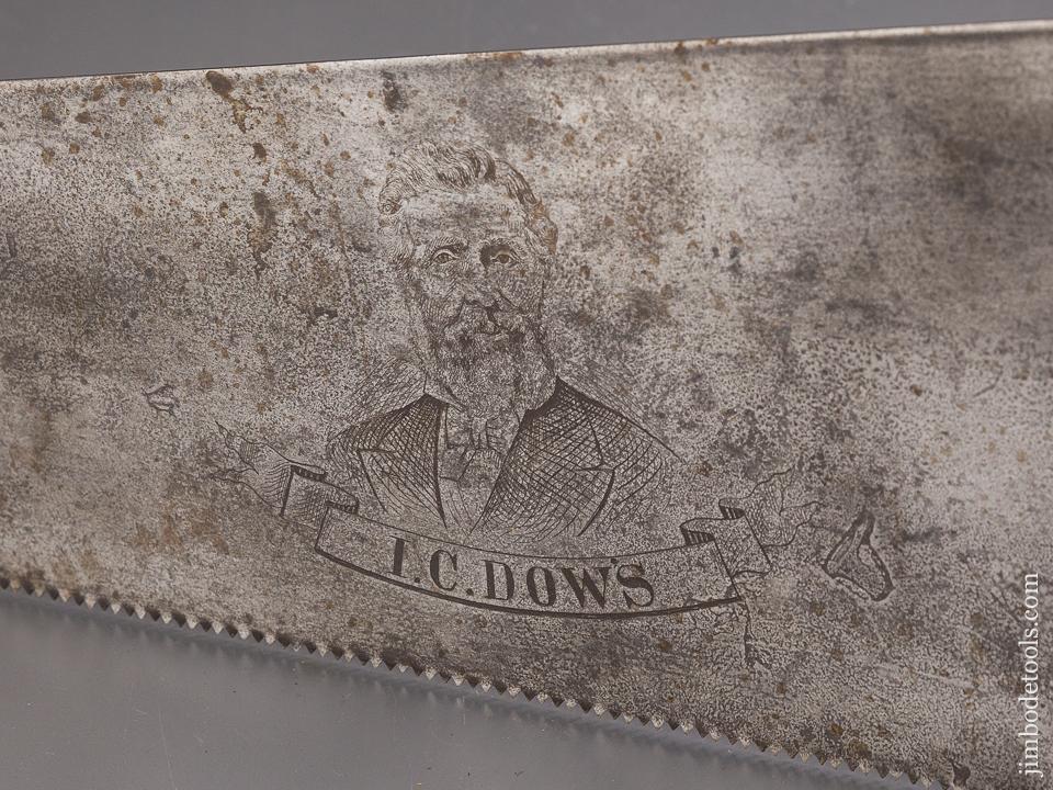 HOLDEN Patent June 3, 1879 Hand Saw with Etch of I.C. DOWS - 85469