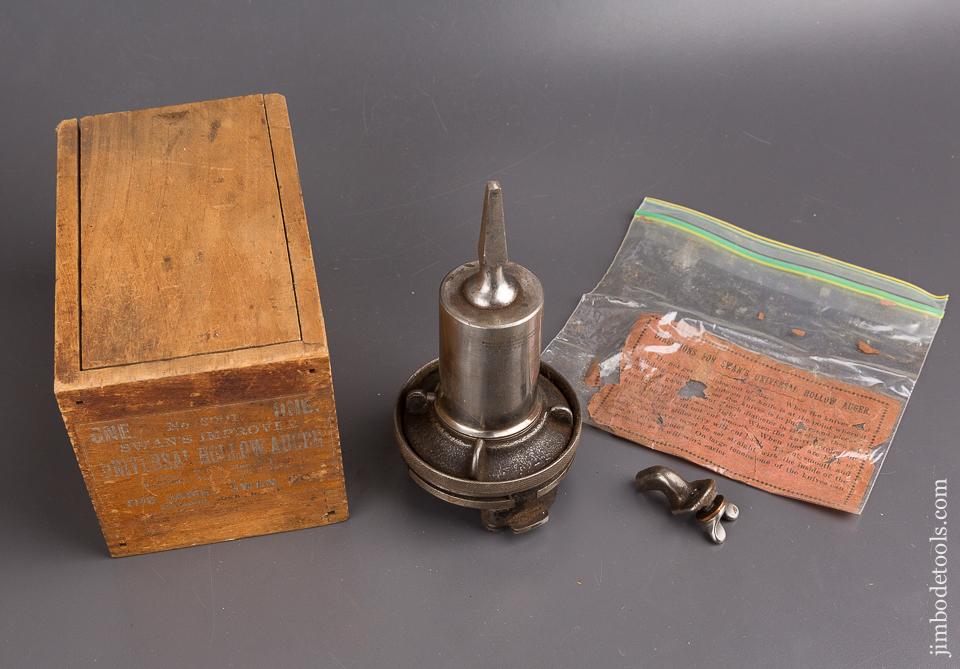 JAMES SWAN No. 6001 Universal Hollow Auger EXTRA FINE with Instructions and Depth Stop in Original Box - 85470