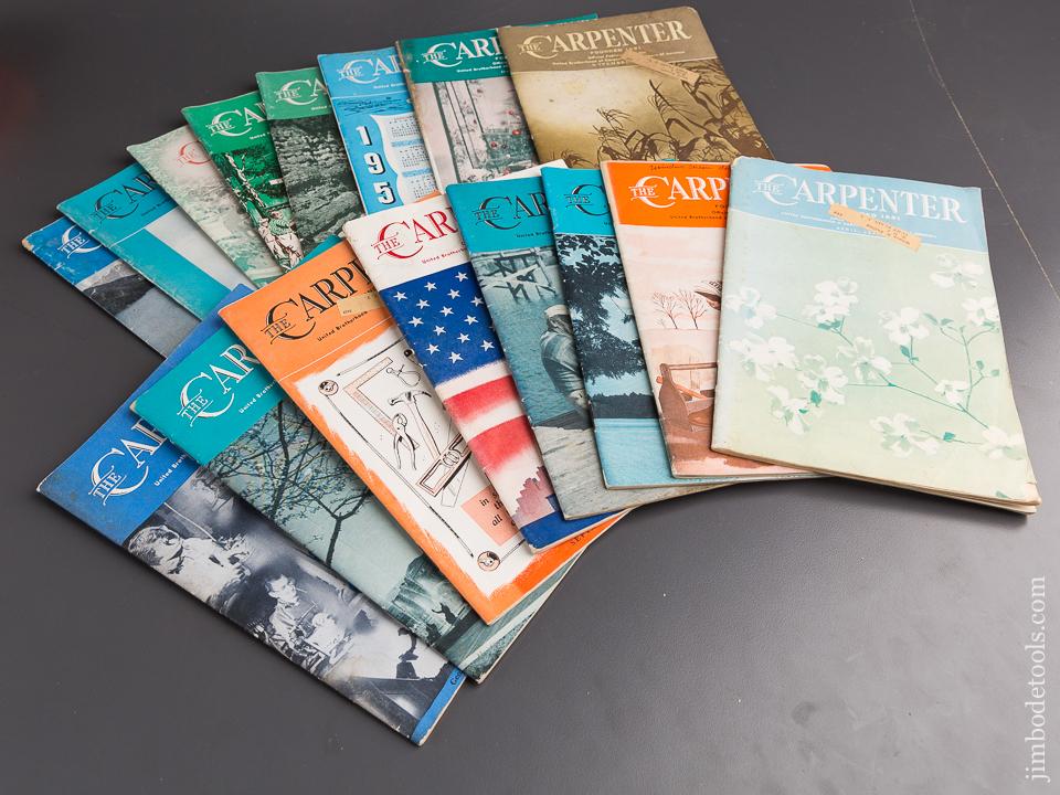 BOOKS: Collection of 16 Issues of THE CARPENTER Journal Magazine Founded 1881 - 85426K