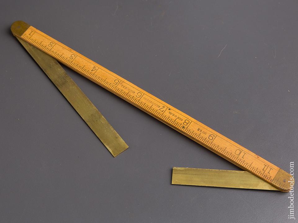 MINT Twelve inch CHAPIN STEPHENS Boxwood & Brass Shipwright's Bevel - 85476