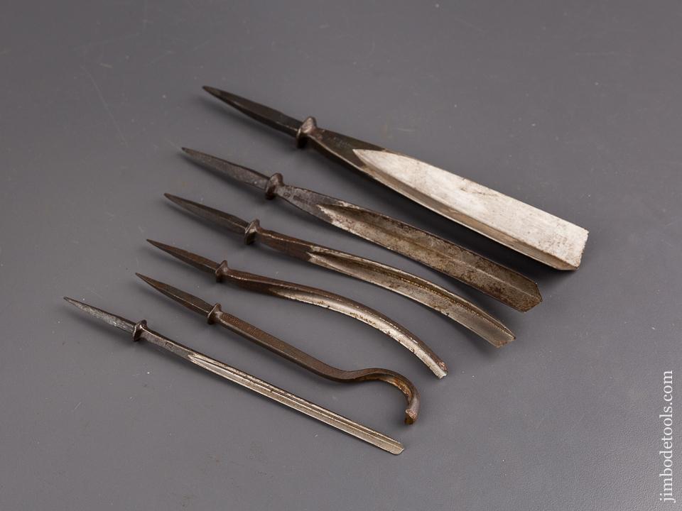 NEW OLD STOCK Set of Six ADDIS Carving Gouges - 85493