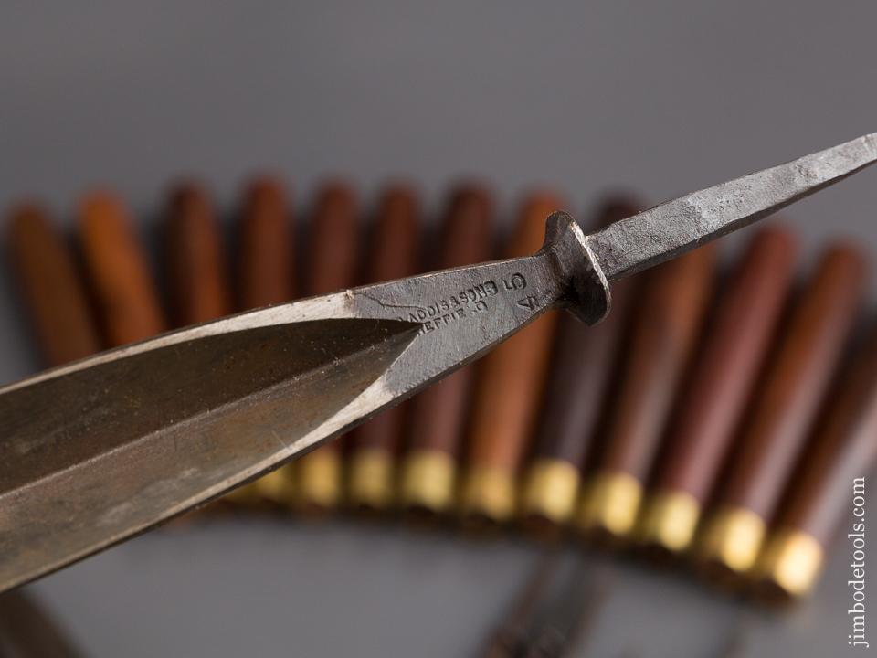 NEW OLD STOCK Set of 13 ADDIS Carving Gouges with New Rosewood Handles - 85495