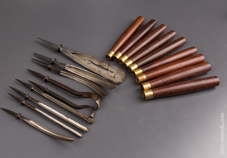 NEW OLD STOCK Set of Nine ADDIS Carving Gouges - 85499