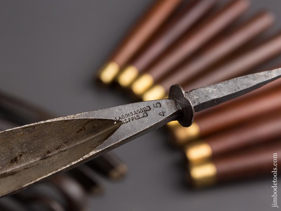 NEW OLD STOCK Set of Nine ADDIS Carving Gouges - 85499