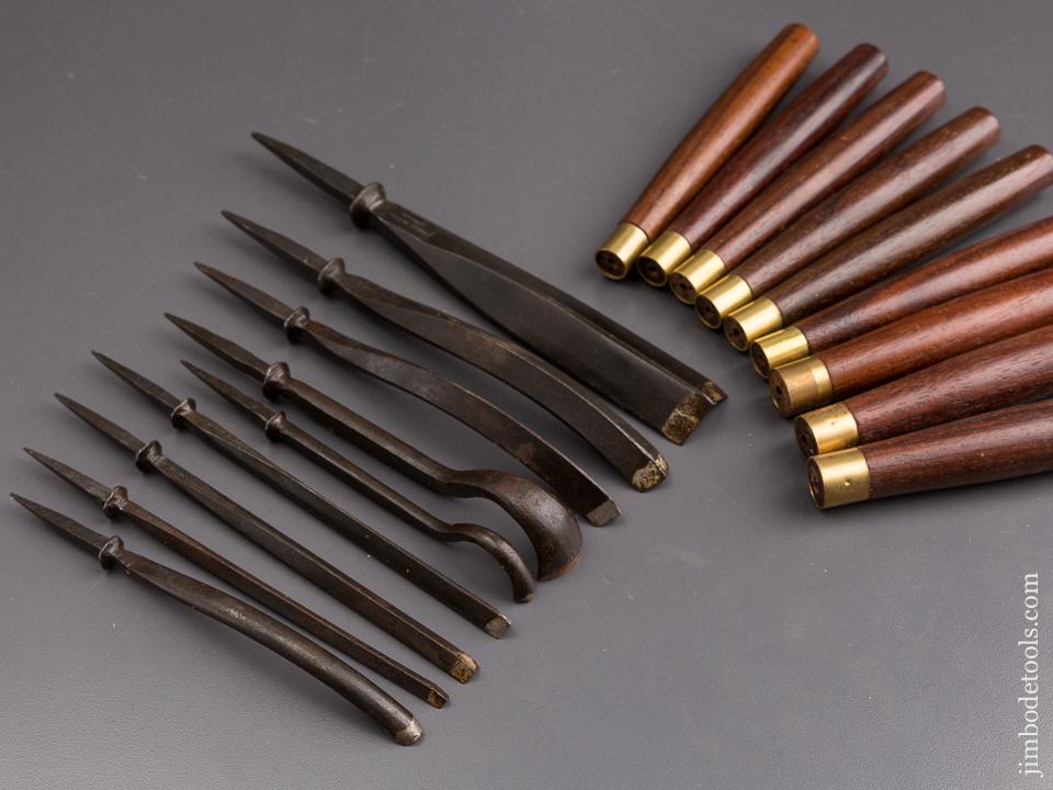 NEW OLD STOCK Set of Nine ADDIS Carving Gouges - 85499