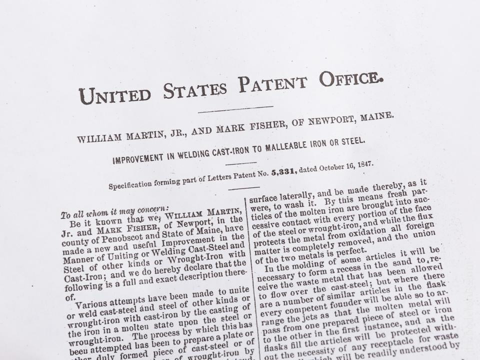 Very Rare! FISHER NORRIS Patent October 16, 1847 Cast Steel Ten Pound Anvil - 85517U