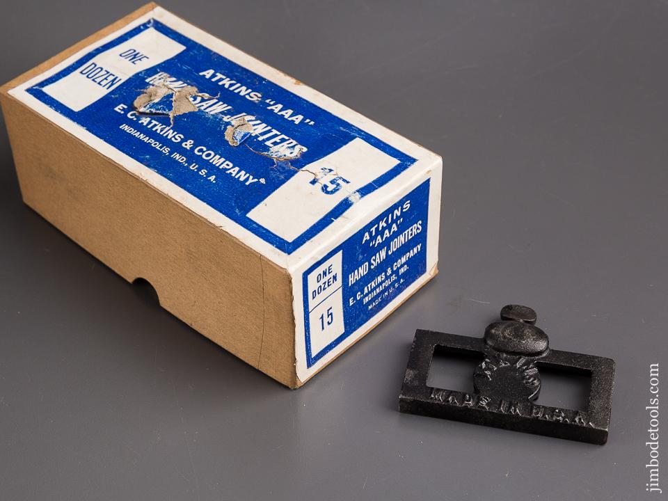 ATKINS No. 15 AAA Hand Saw Jointer in Original Box - 85520