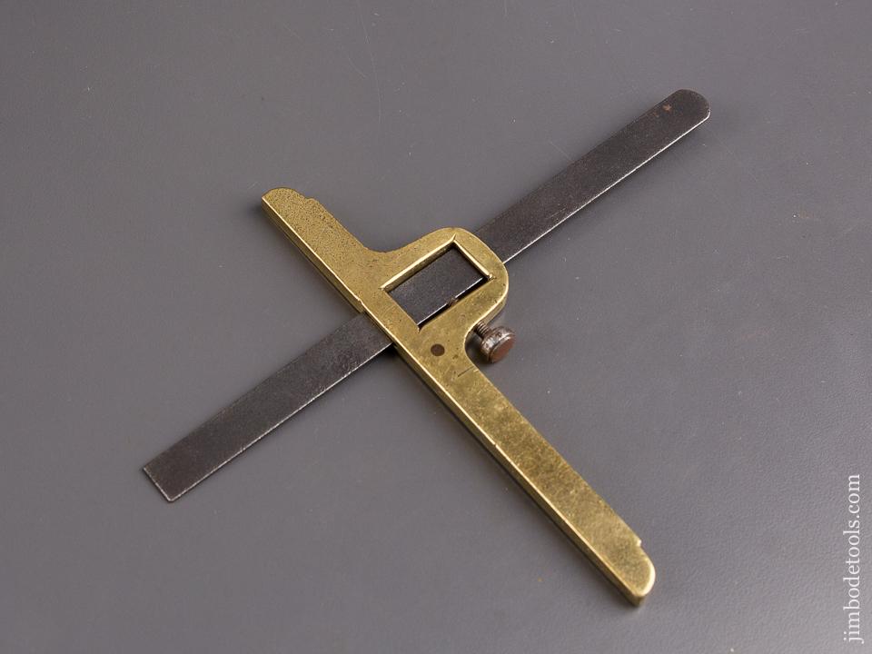 6 1/4 x 8 inch Brass & Steel Turner's Depth Square - 85535