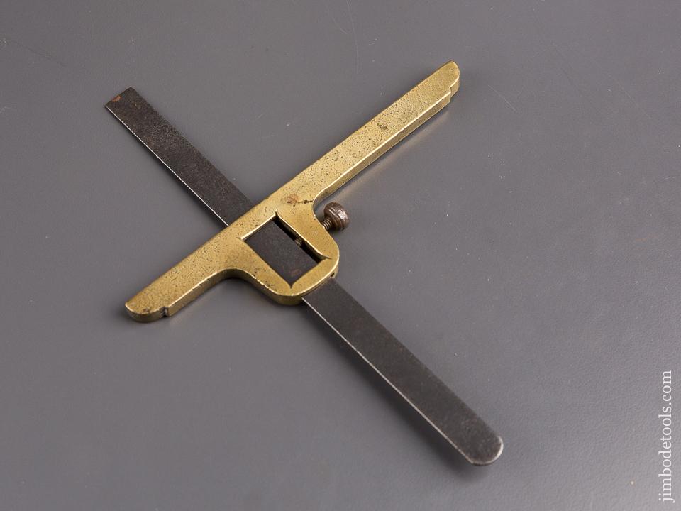 6 1/4 x 8 inch Brass & Steel Turner's Depth Square - 85535