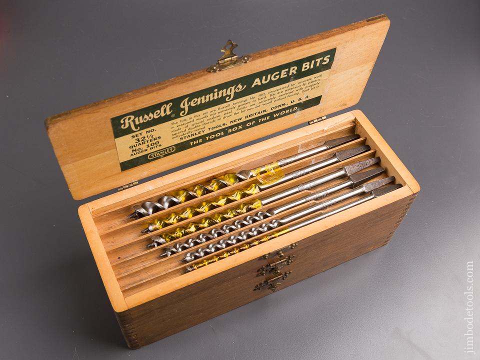EXTRA EXTRA FINE! Complete Set of 13 RUSSELL JENNINGS Auger Bits in Original 3 Tiered Box - 85587