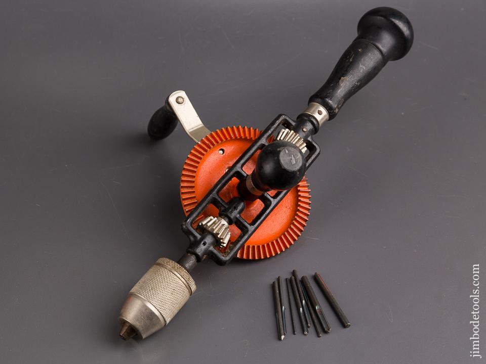14 inch STANLEY Egg Beater Hand Drill with Eight Bits - 85595