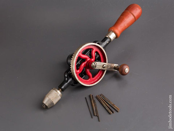 Minty MILLERS FALLS No. 5A Egg Beater Hand Drill with Eight Bits - 85597