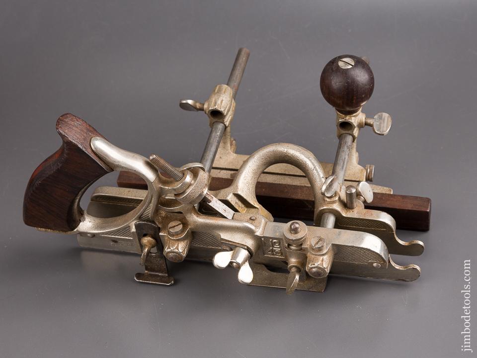 Good User STANLEY No. 45 Combination Plow Plane with Three Stops and 19 Cutters! - 85605