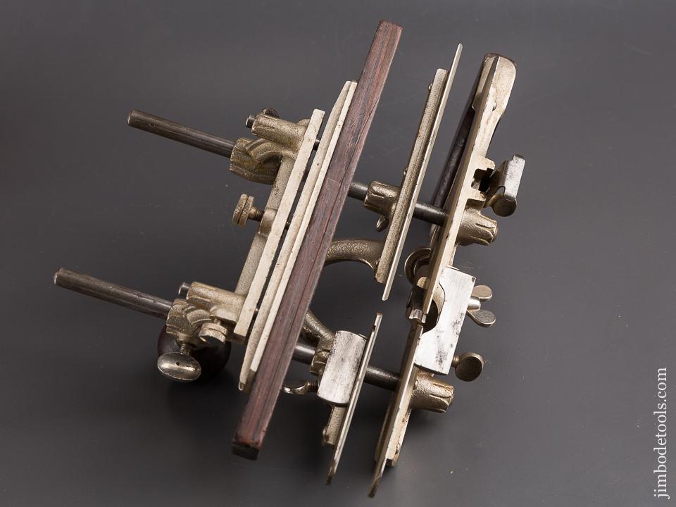 Good User STANLEY No. 45 Combination Plow Plane with Three Stops and 19 Cutters! - 85605