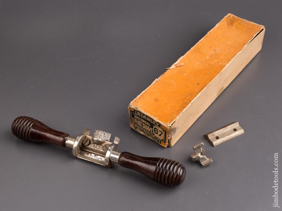 STANLEY No. 67 Universal Spoke Shave 100% COMPLETE in Original Box - 85618