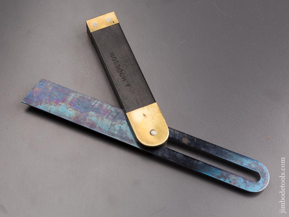 Eight inch J. GLEAVE & SON Ebony & Brass Bevel - 85637