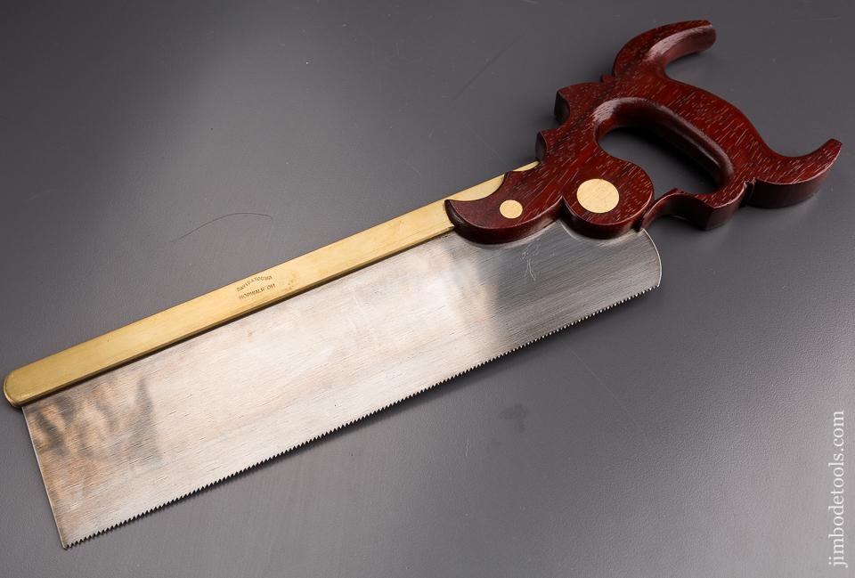 14 point 12 inch Paduk Triple Cove Brass Back DAVID A. YOUNG Tenon Saw - 85648