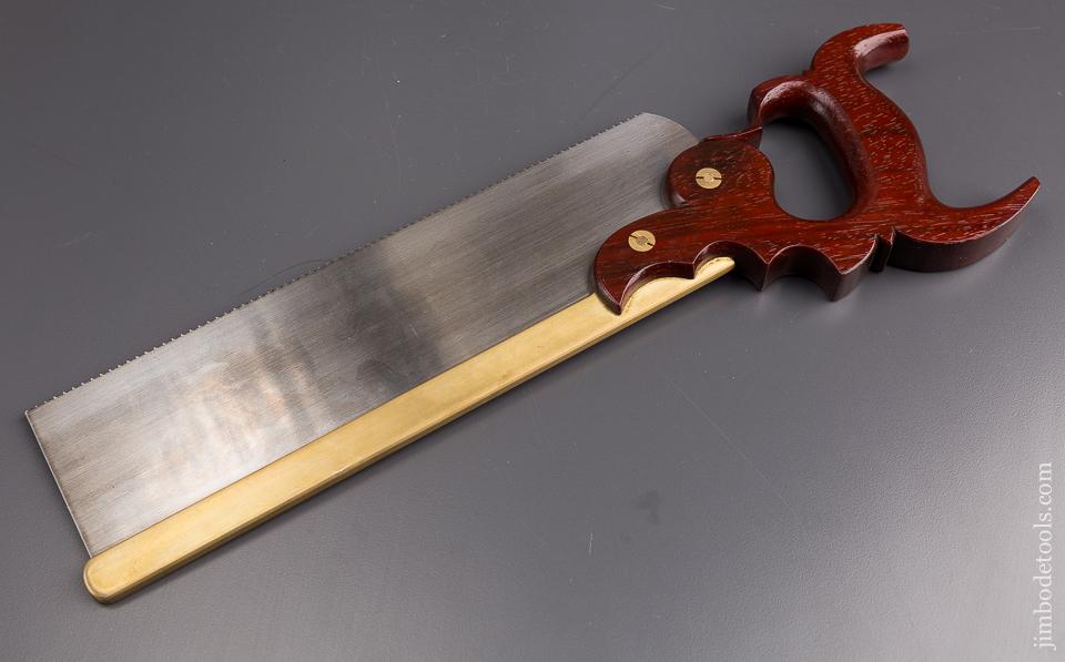14 point 12 inch Paduk Triple Cove Brass Back DAVID A. YOUNG Tenon Saw - 85648