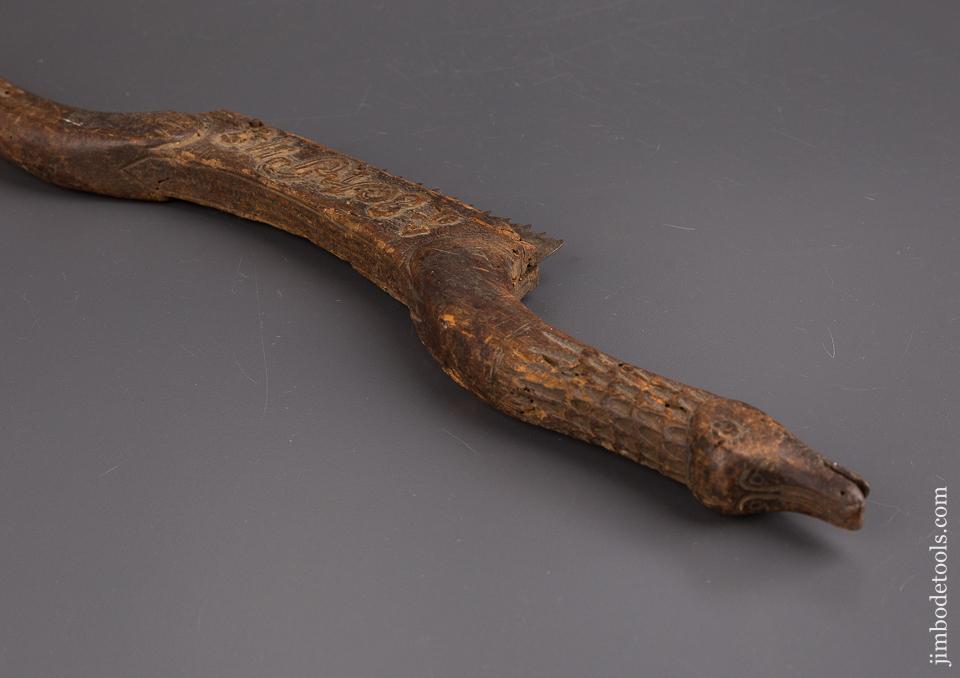 Carved and Dated 1848 Stair Saw - 85649U