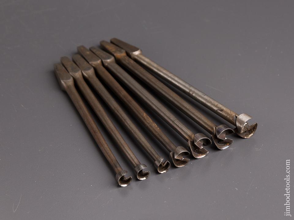 FORSTNER Patent February 23, 1886 Set of Seven FORSTNER Bits - 85652