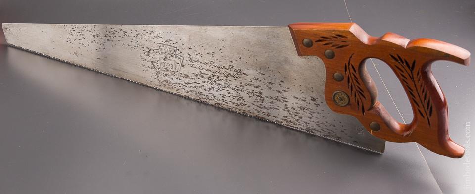 UNUSED 10 point 26 inch Crosscut DISSTON D23 Hand Saw = 85671