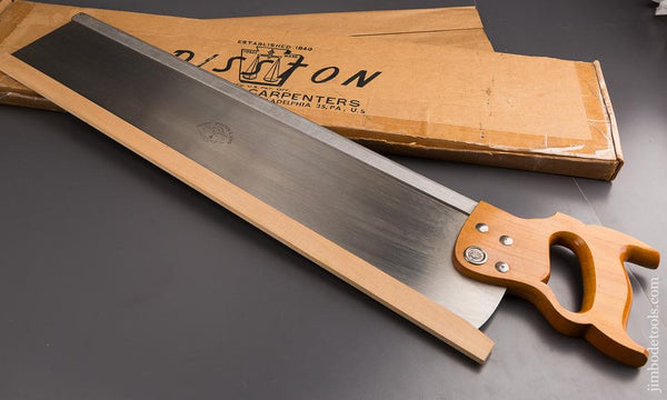 DEAD MINT 12 point 28 x 5 inch DISSTON Crosscut Miter Box Saw in Original Box - 85684