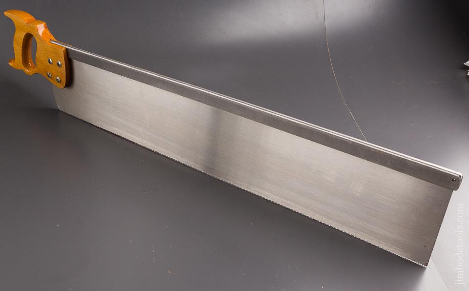 DEAD MINT 12 point 28 x 5 inch DISSTON Crosscut Miter Box Saw in Original Box - 85684