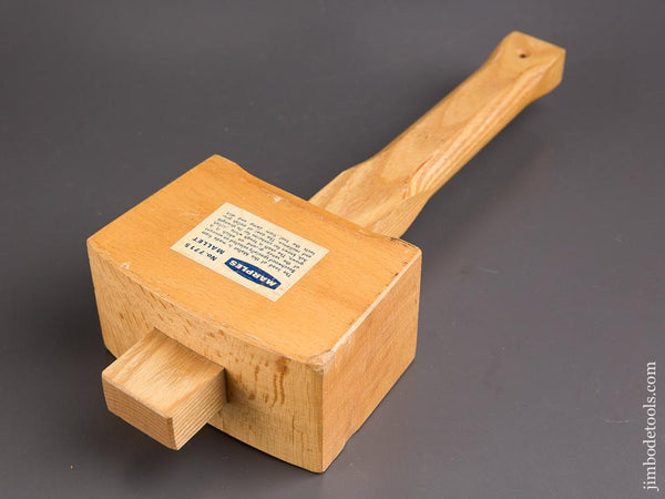 NEAR MINT 20 ounce 5 x 13 1/2 inch MARPLES No. 7715 Mallet with Decal - 85689