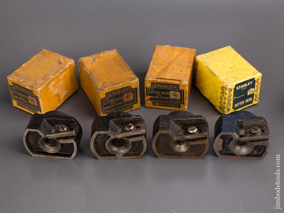 Near COMPLETE Set of Seven STANLEY Cutter Heads for STANLEY No. 77 Dowel Machine! - 85699