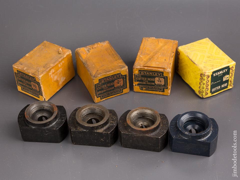 Near COMPLETE Set of Seven STANLEY Cutter Heads for STANLEY No. 77 Dowel Machine! - 85699