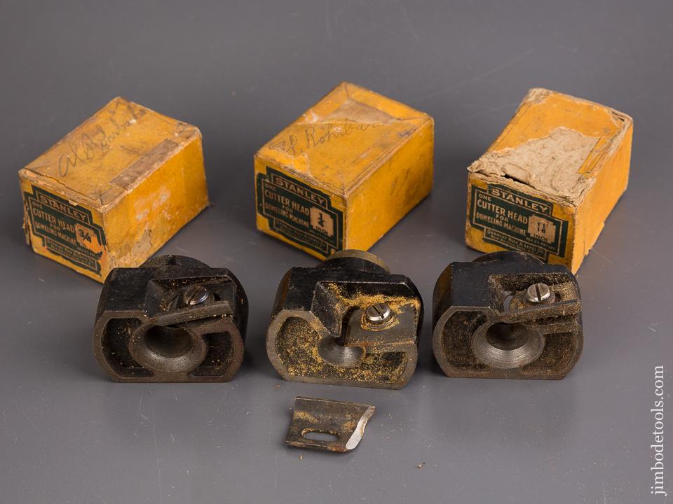Near COMPLETE Set of Seven STANLEY Cutter Heads for STANLEY No. 77 Dowel Machine! - 85699