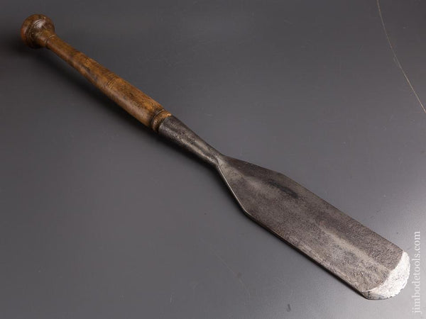 Stunning! 3 x 26 inch GEO. PARR Timber Framing Slick with Original Handle - 85719