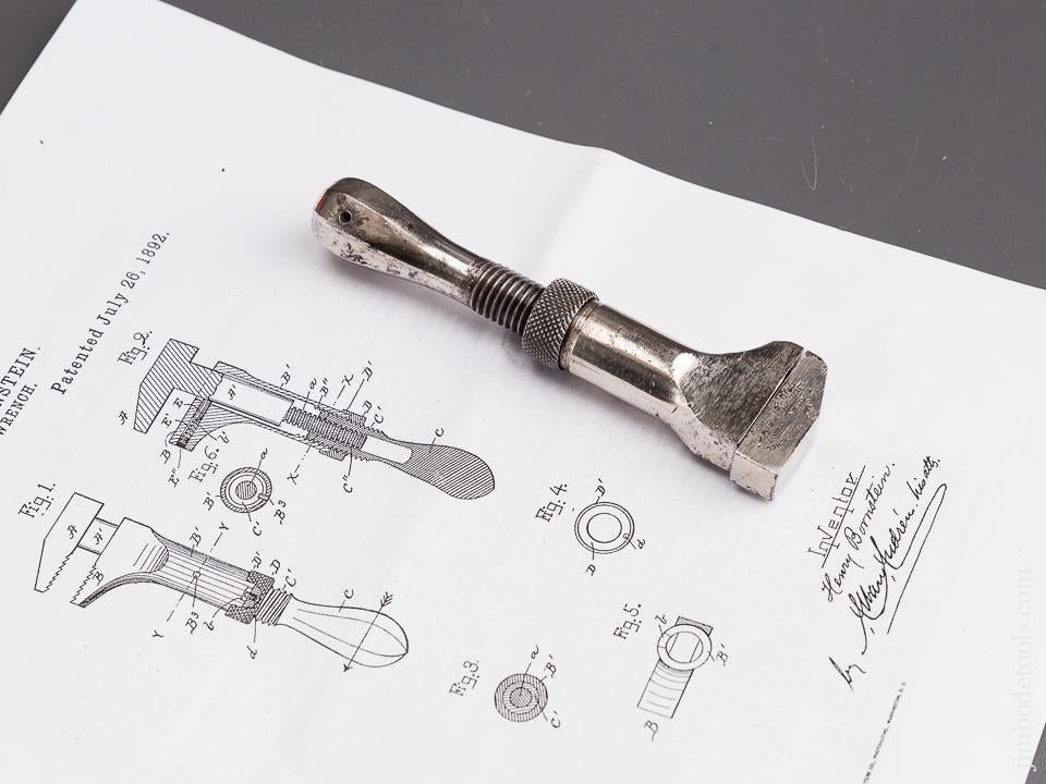 EXTRA FINE Five inch BORNSTEIN Patent July 26, 1892 US VISE & PIPE WRENCH CO Adjustable Wrench - 85722U
