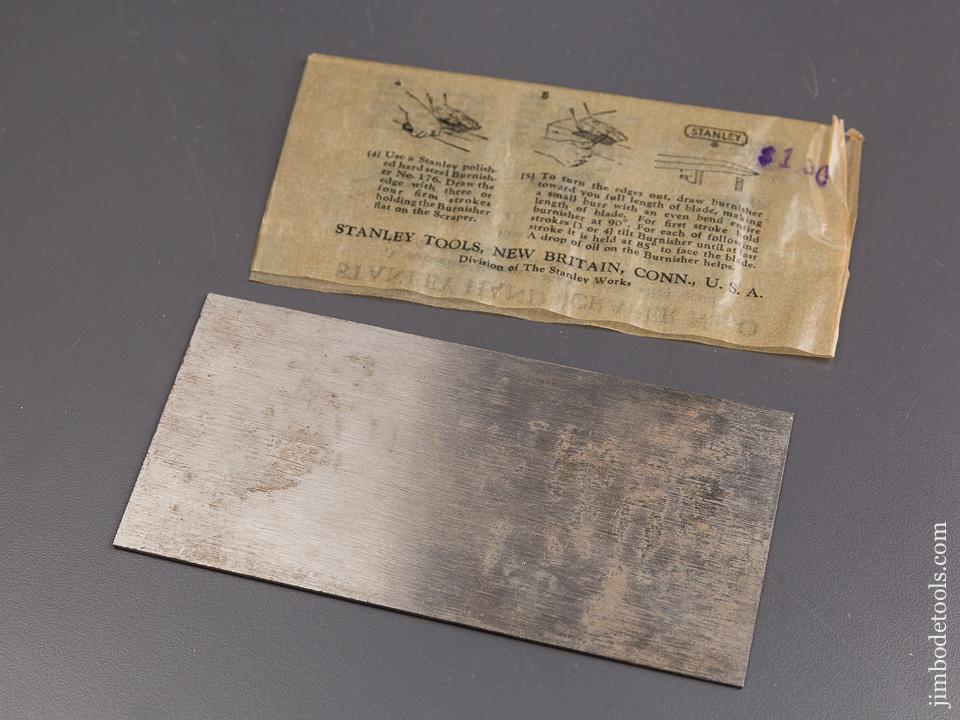 Mint! STANLEY Hand Scraper No. 0 Blade MINT in Original Wrapper - 85738