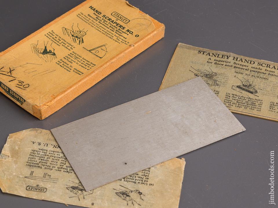 STANLEY Hand Scrapers No. 0 MINT in Original Box - 85739
