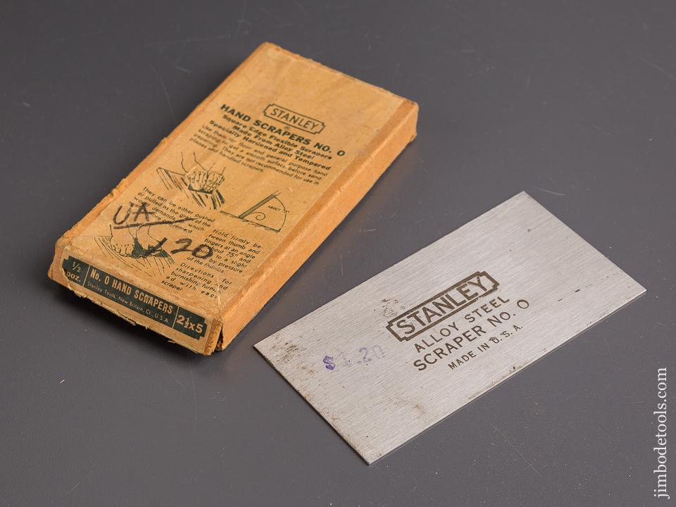 STANLEY Hand Scraper No. 0 MINT in Original Box - 85740